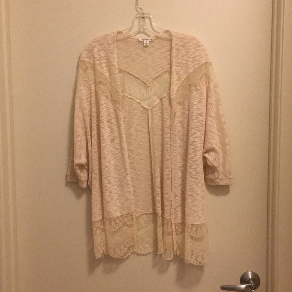 Cream colored cardigan